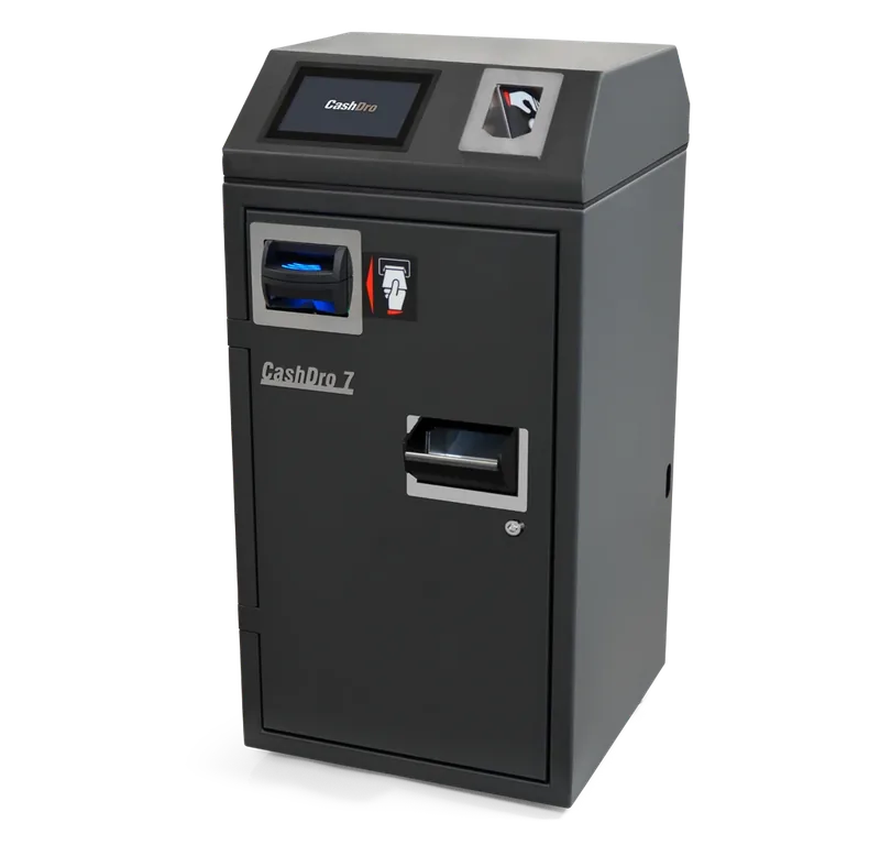 Reciclador de efectivo CashDro 7 para cobro y devolución automática de cambio